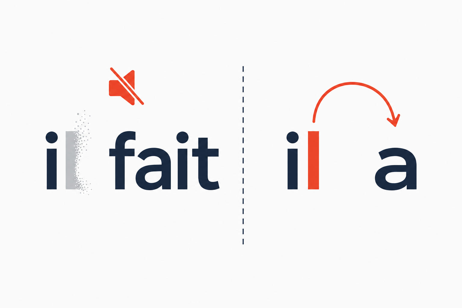 Il fait losing its l before a consonant, and il a keeping the l so it can link across to the next vowel.